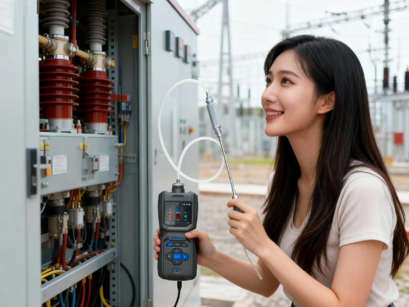 手持式SF6氣體檢漏儀在電力上的應用